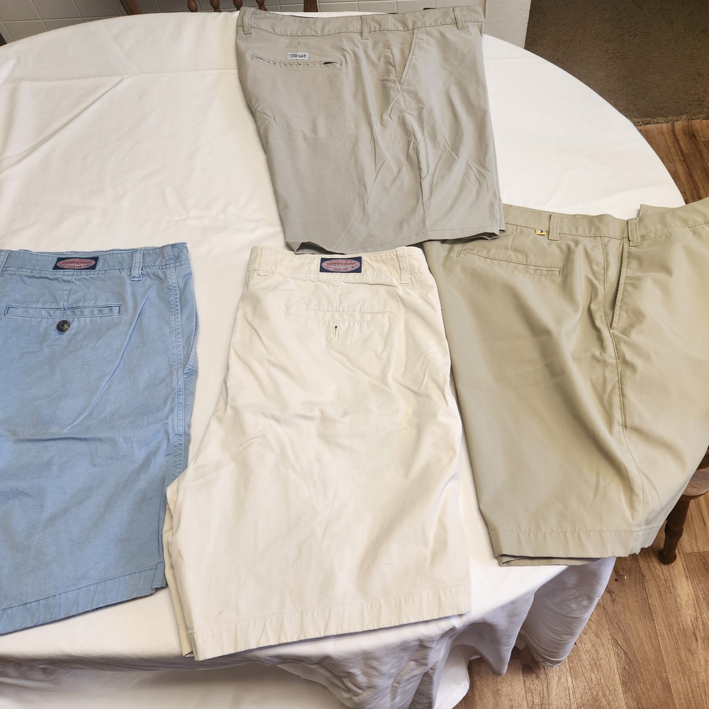 Men's Casual Pants - Blue, Cream, Tan